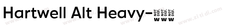 Hartwell Alt Heavy字体转换
